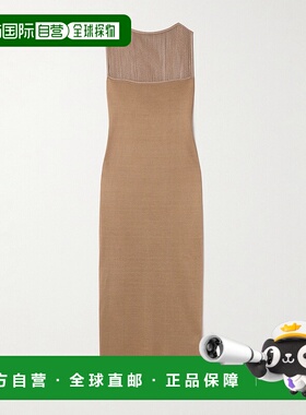 1h可退 潮奢 KHAITE 女士 Ruslan 流苏针织长款连衣裙 9841429