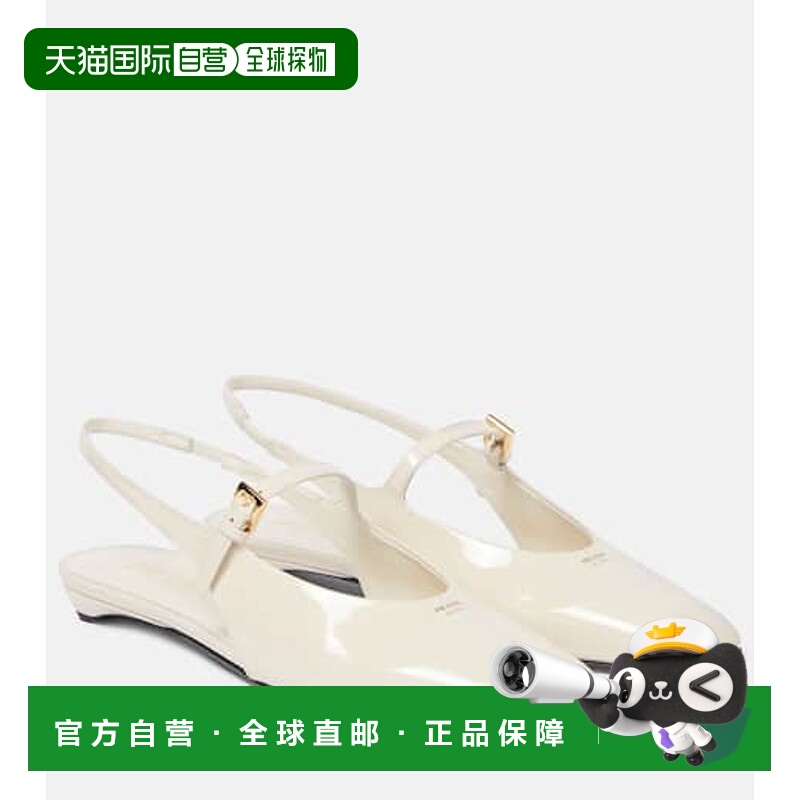 1h可退 潮奢 Prada 普拉达 女士 漆皮露跟平底鞋