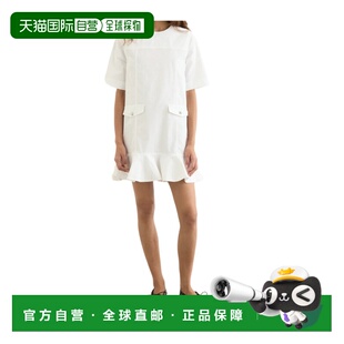 GANNI 女士连衣裙 A1030205151 SS2026 白色 圆领连衣裙