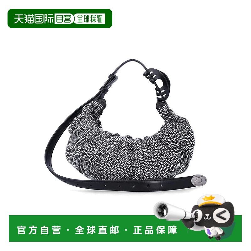 1h可退 DIESEL 女士单肩包 25AX10479P8641T8013 AW2025 黑色