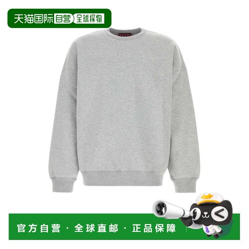 GUCCI 男士针织毛衣 817263XJG2E1056 SS2025 灰色 Grey cotton b
