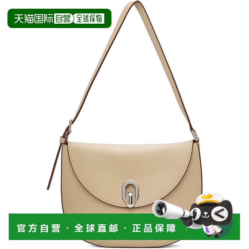 1h可退 潮奢 SAVETTE 女士 米色小号 Tondo 单肩包 H0080101
