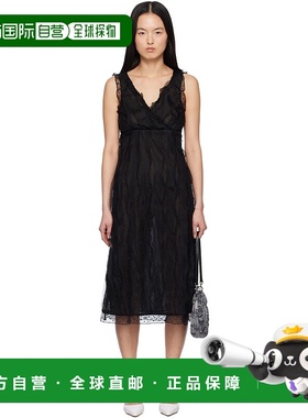 1h可退 潮奢 Anna Sui 安娜苏 女士 黑色 Combo Sleeveless Lace