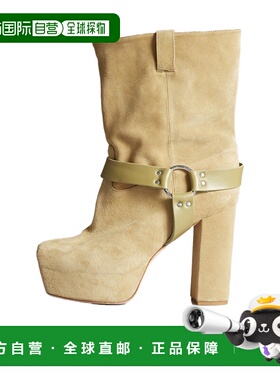 R13 女士高跟鞋 R13S115S185AKHAKI SS2025 花色 SID 高跟短筒靴