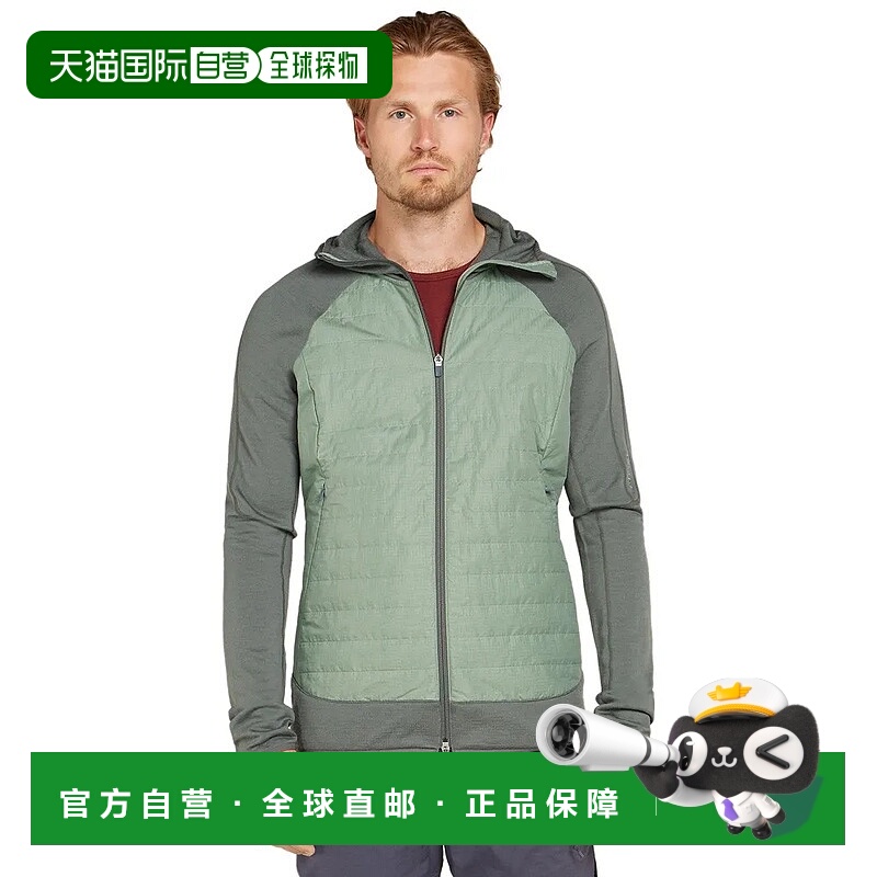 ICEBREAKER 美利奴羊毛 Quantum Hybrid 全拉链运动衫 男士