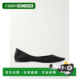 Laurent Saint 圣罗兰 女士 绉纱绸缎芭蕾平底 1h可退 LOU 潮奢