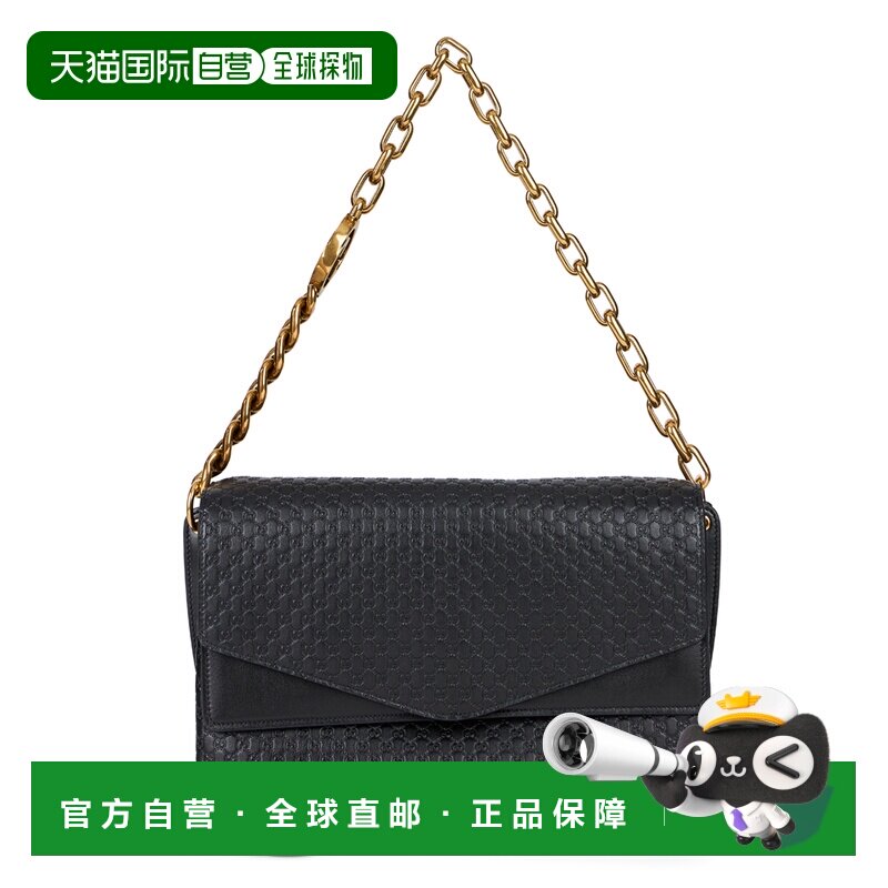GUCCI 女士手拿包 857362AAF1I1000 SS2026 黑色 大号链条单肩包