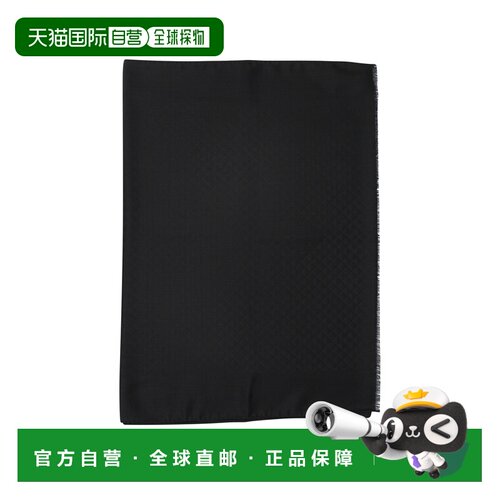 PRADA 男士围巾 2FS0882C6KF0002 CO 黑色 Black jacquard scarf