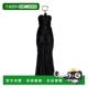Draped BALMAIN dress SS2026 黑色 女士连衣裙 GF1RM370JK740PA