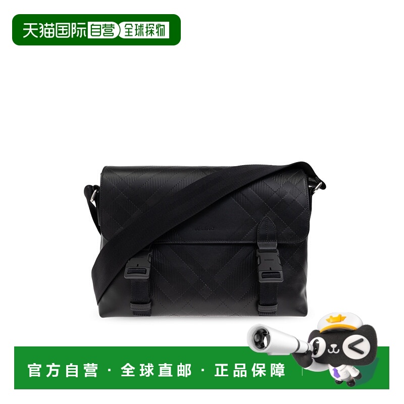 1h可退 BURBERRY 男士单肩包 8106012A1189BLACK AW2025 黑色