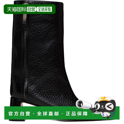 1h可退 潮奢 miista 女士 黑色 Raleigh Grain 中筒靴 MI5589