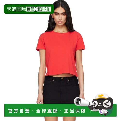 AGOLDE 女士 红色 Adine Shrunken T恤 A71801507CARNIVAL