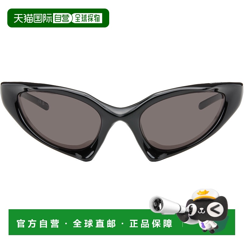 1h可退 潮奢 Balenciaga 巴黎世家 男士 黑色 Runner Cat 太阳镜