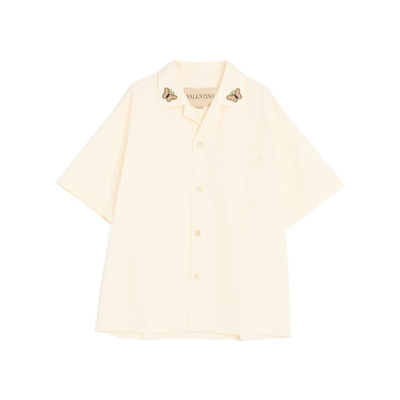 VALENTINO 男士衬衫 VAAR11B57A03 SS2026 白色