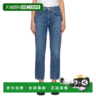 女士 蓝色 Straight 潮奢 Crop Rise AGOLDE High 1h可退 Riley