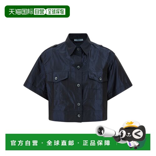PRADA 女士衬衫 P497ICSOOO120MF0008 SS2026 蓝色