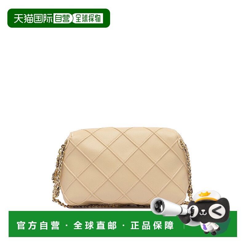 1h可退 TORY BURCH 女士斜挎包 169226700 AW2025 黄色 Cream lea