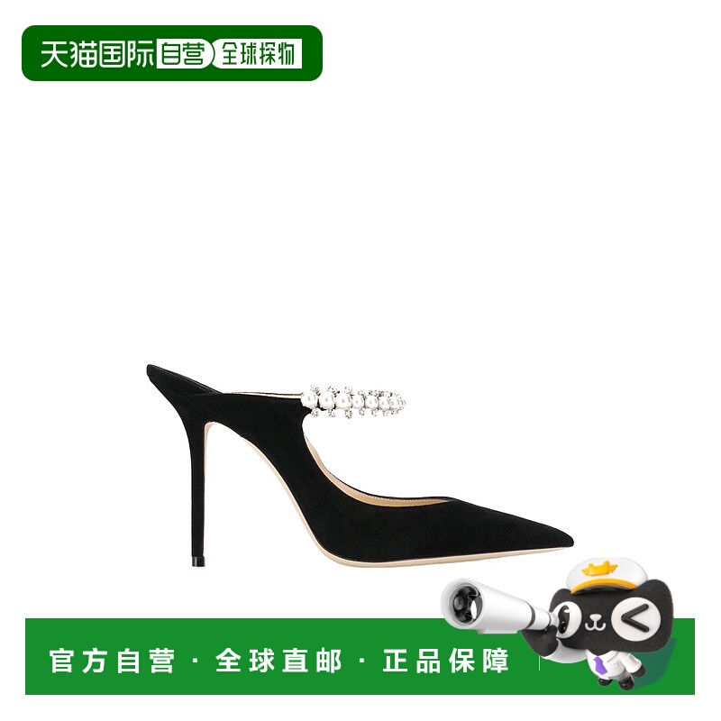 1h可退 JIMMY CHOO 女士高跟鞋 BING100VELBLACK AW2025 黑色