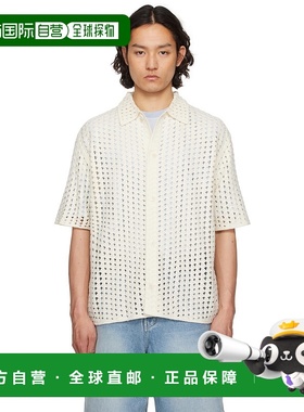 1h可退 潮奢 Solid Homme 男士 灰白色衬衫 S251KN52