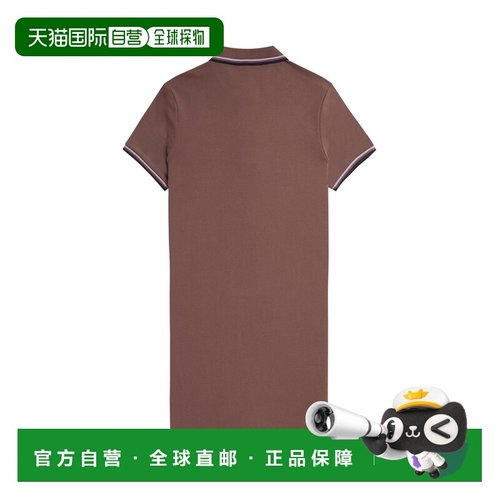 FRED PERRY 女士连衣裙 D3600X58 AW2024 棕色 DRESS