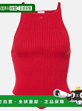 1h可退 潮奢 Courreges 女士 Pointy 标志上衣 red红色 舒适时尚