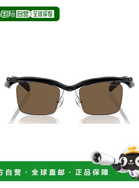 PRADA 男士太阳镜 A15SSOLE1AB8C1 SS2025 黑色 1L6L5190A