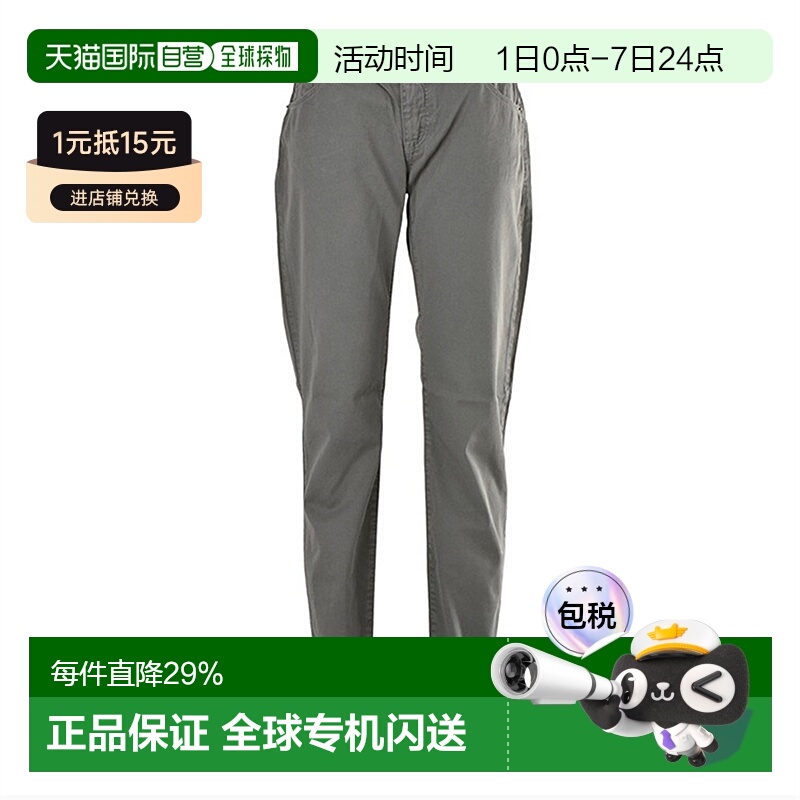 Armani阿玛尼女士休闲裤灰色棉质工装裤百搭3G2J23N34Z