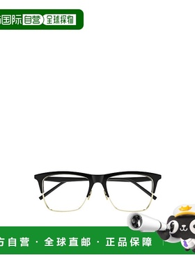 SAINT LAURENT 女士眼镜 SL786003 SS2025 黑色 半框平光镜
