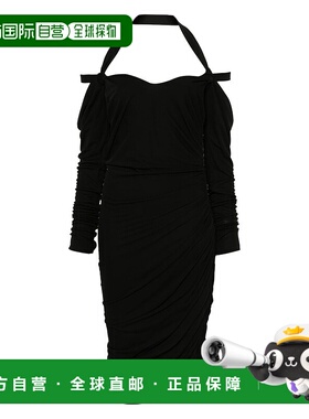 1h可退 潮奢 The Attico 女士 Attico縐紗中長洋裝 251WCW00248VV