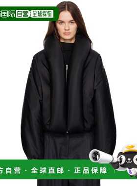 1h可退 潮奢 alaia 女士 塔夫绸衬垫飞行员夹克 AA9V1163T448B