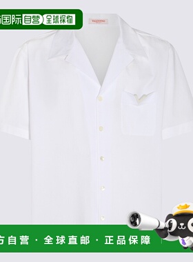 VALENTINO 男士衬衫 4V0AAV904WW0BO SS2025 白色 Cotton shirt b