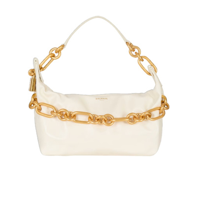 BALMAIN 女士斜挎包 FN0BS002LMTE0DA AW2025 白色 中号 Sync 小