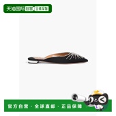 潮奢 水晶装 AQUAZZURA 1h可退 女士 Sunshine 饰绸缎尖头平底鞋