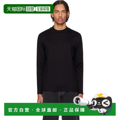 1h可退 潮奢 boss 雨果 男士 黑色 Mercerised Cotton Slim-Fit T