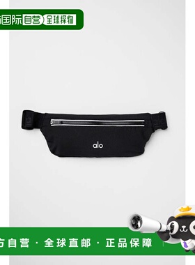 alo yoga大 可调节皮带扣闭合户外包  防撕裂面料黑色  男女同款a
