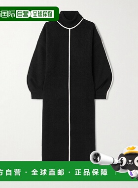 1h可退 潮奢 Staud 女士 Apres 针织高领中长连衣裙 R25R2117BPBL