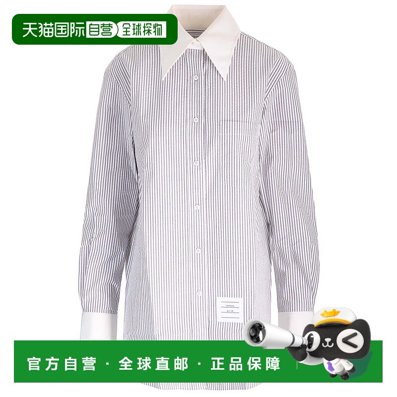 1h可退 THOM BROWNE 女士衬衫 FLL169C00572035 SS2024 灰色