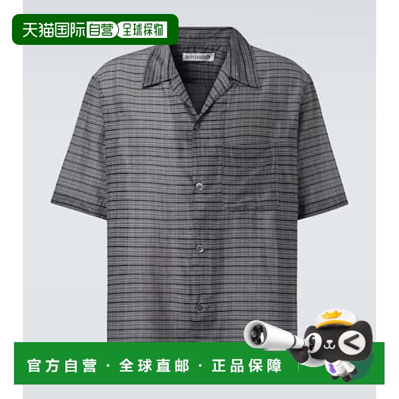 1h可退 潮奢 Our Legacy 男士 Heusen 格纹棉质真丝保龄球衬衫