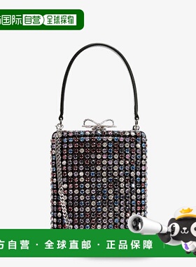 1h可退 潮奢 Self-Portrait 女士 皮革全幅水晶斜挎包 RS26315MUM