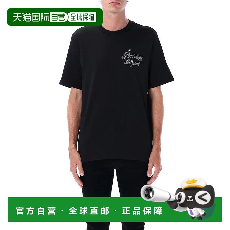 1h可退 AMIRI 男士T恤 25AAMJYTE1265BLACK AW2025 黑色 Amiri Ho