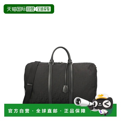 FENDI 男士旅行包 7VV162AW2N05 SS2026 黑色 Fendi Boston Large