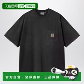 I0351 WIP 潮奢 1h可退 Hudson CARHARTT 黑色 男士 口袋T恤