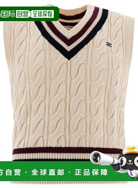 CELINE 男士针织衫 RY0BMD062FZV1 SS2025 白色 Maglia Gilet羊绒