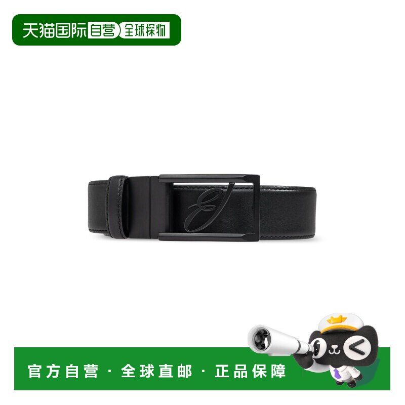 1h可退 BRIONI 男士腰带 OBLG0LP97211040 SS2025 黑色 徽标腰带