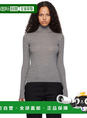 1h可退 潮奢 Sportmax 斯宝麦斯 女士 灰色 Flavia 高领毛衣 2422
