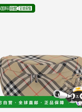 BURBERRY 男士单肩包 8091780SAND SS2025 红色 Check waist bag