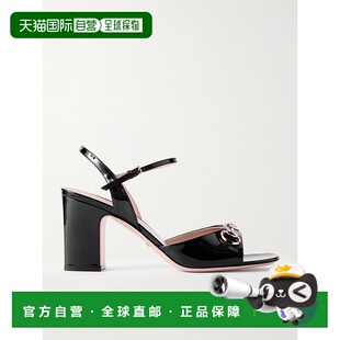 1h可退 潮奢 Gucci 古驰 女士 Horsebit-embellished 漆皮凉鞋 81