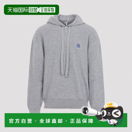 LOEWE 男士针织衫 H526Y14KKA5689 SS2026 灰色 长袖连帽衫
