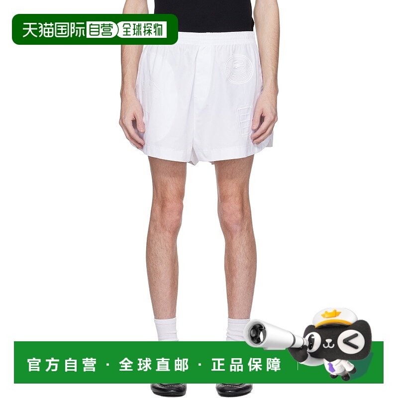 1h可退 潮奢 Lacoste 法国鳄鱼 男士 白色 Runway Lace Badge 短
