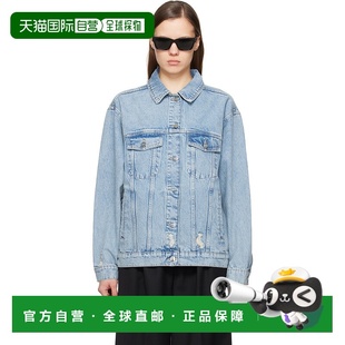 1h可退 潮奢 ANINE BING 女士 蓝色 Rory 牛仔夹克 A017052435